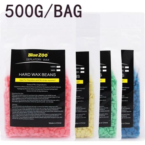 500g/Pack Wax Beans Depilatory Hot Film Pellet Removing Bikini Face Hair Legs Arm Removal Bean Unisex Hair Removal
