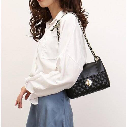 Women Shoulder Bag 2021 New All Match Retro Messenger Bag Fashion Chain Small Square Bag