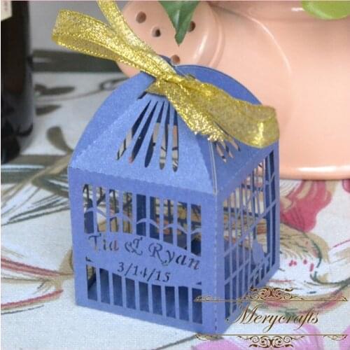 Hot sale laser cut birdcage wedding favor box from Mery Crafts