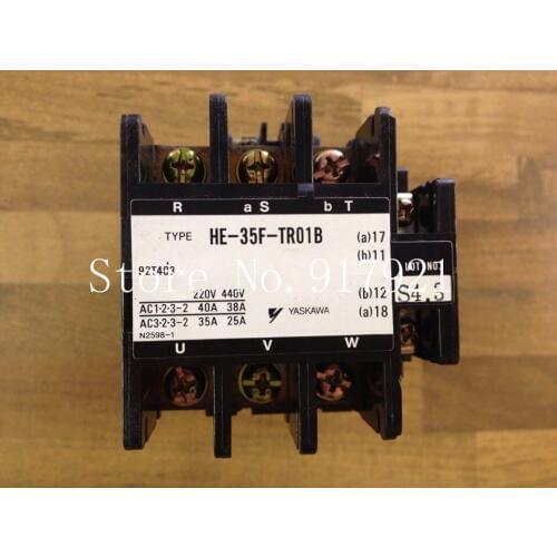 [ZOB] YASKAWA Japan Yaskawa HE-35F-TR01B contactor 220V38A 92T403 original is the mouth --2pcs/lot