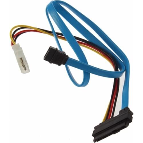 1pcs arrival Serial ATA to SAS 7 Pin SATA 29 Pin & 4 Pin Cable Male Connector Adapter 2425