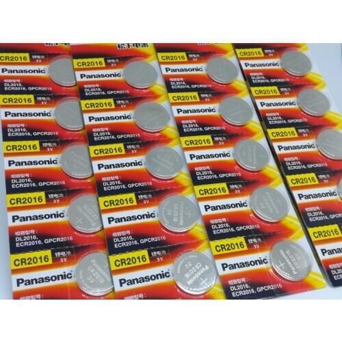 150pcs/lot Panasonic CR2016 3V Button Coin Batteries Cell Watch Toys Computer Calculator Control CR 2016 Lithium Battery