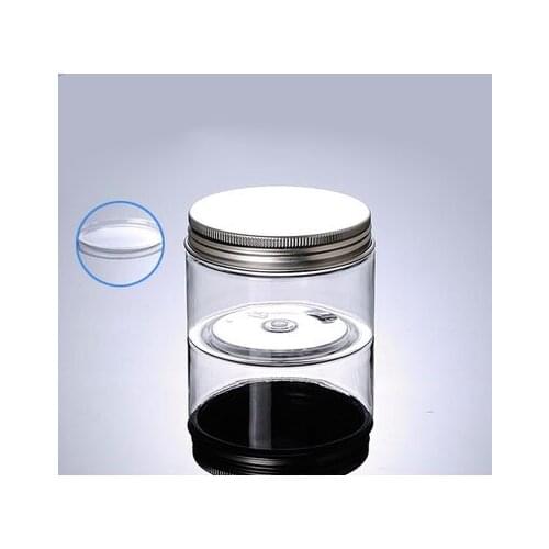 150G transparent PET cream bottle with Alu lid cosmetic container cream bottle Cosmetic Packaging