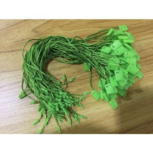 Free shiping High quality green hang tag string hang tag strings cord for garment stringing price hangtag or seal tag