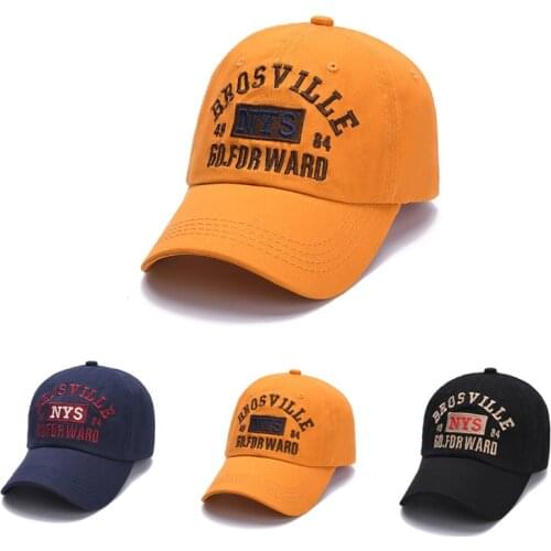 High Quality Unisex Cotton Snapback Cap 3D Letters Embroidery Mens Curved Brim Baseball Cap Fashion Hip Hop Outdoor Sun Hats