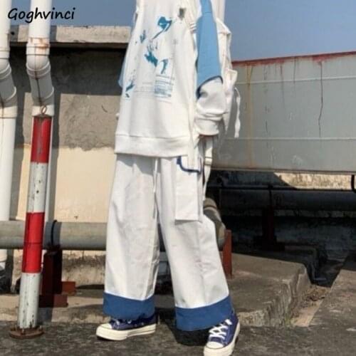 Casual Pants Women Ins Harajuku Cargo Trousers Womens Loose Leisure BF Designer Patchwork Bottoms Ladies Chic Ulzzang Aesthetic