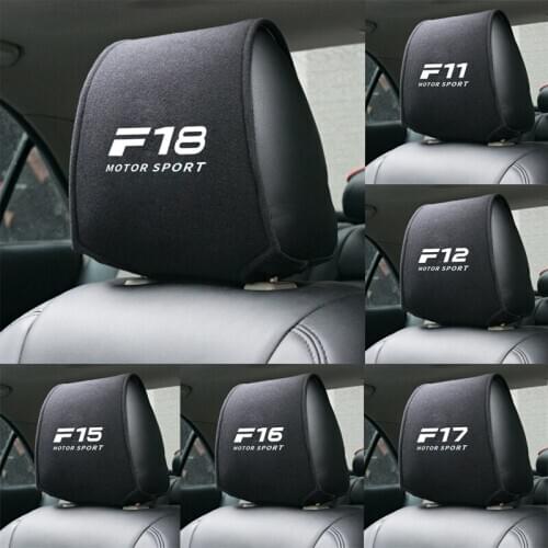 1PCS car headrest cover auto fit for BMW F11 F12 F15 F16 F17 F18 F45 F46 F48 F80 F82 F83 F85 Accessories Car Seat Cover