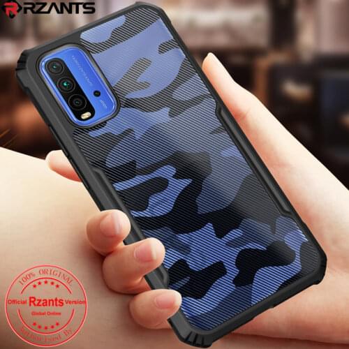 Rzants For Xiaomi Redmi 9T Case Hard [Camouflage Beetle] Hybrid Shockproof Slim Funda Coque Shockproof Silicone Back Cover