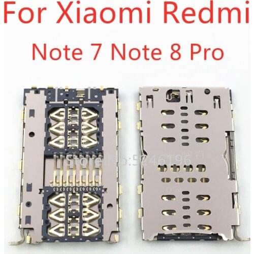 For Xiaomi Redmi Note 7 Note 8 Pro/Xiaomi 8 Lite/CC9 CC9E Sim Card Reader Tray Micro SD Memory Card Holder Slot Flex Cable Repai