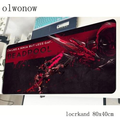 Deadpool mousepad 800x400x3mm HD pattern gaming mouse pad gamer mat cool new game computer desk padmouse keyboard play mats