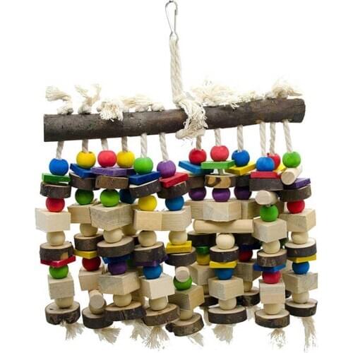 Bird Toys Large Bird Chewing Toy Parrot Bird Toys Big Parrot Cage Bite Toys, for African Grey Macaws Cockatoos