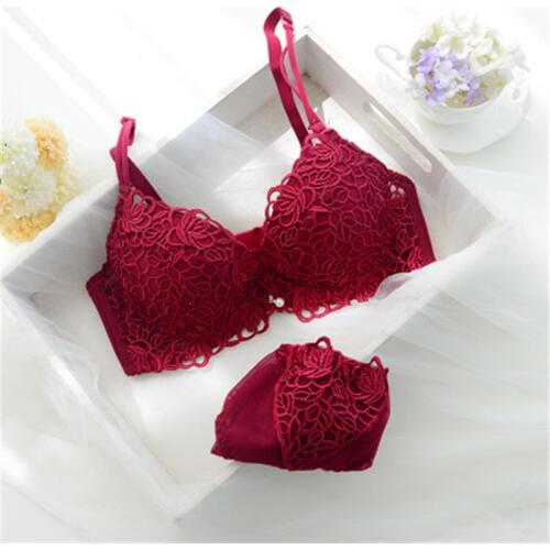 2018 Puberty For Girls Underwear Bras Set Solid Trainning Bra +Briefs Kids Underwear Set Brassiere Enfant