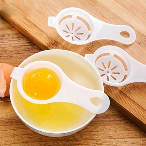 Eco-friendly Plastic Egg White Yolk Separator Mini Egg Sifting Filter Sieve Divider Holder Kitchen Gadget Cooking Tools