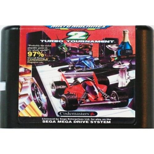 Micro Machines 2 Turbo Tournament 16 bit MD Game Card For Sega Mega Drive For SEGA Genesis