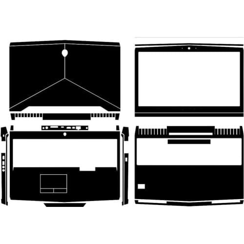 Laptop Sticker Skin Decal Carbon fiber Cover Protector for Alienware 17 R4 ALW17C 17.3" with Tobii Eye Tracker 2016 release