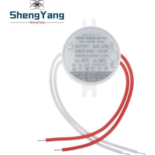 New Electric 35W Circular Radar Microwave induction sensor switch instead of the human body infrared induction switch sensors