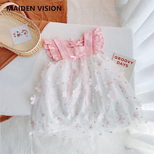 Girl flower Dress Princess Summer Outfit Causal Cute cotton Dress Kids embroidery Clothing for Birthday Party Wear Vestido Robe
