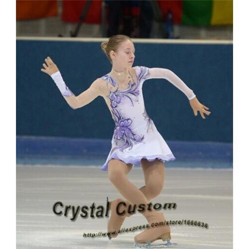 Ice Figure Skating Dress For Kids Fashion New Brand Figure Skating Dress For Competition DR3534