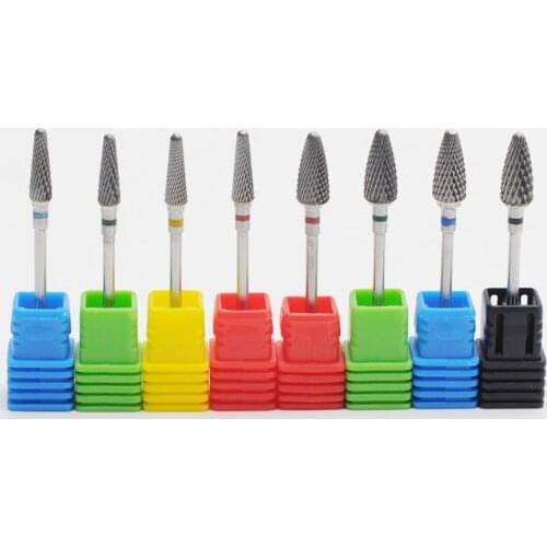 Dental Diamond Bur Tungsten Carbide Nail Drill Bits Machine Nail Cutter File Manicure Drills Burs Accessiores Dentist Tools