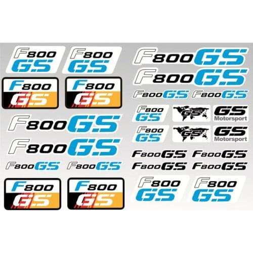 Motorcycle For BMW F800GS F800 GS f800gs With LOGO Reflective Body Waterproof Body Fuel Tank Tail Box Decals Stickers Kit Set