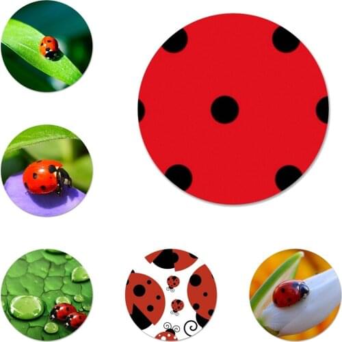 Four leaf ladybug Icons Pins Badge Decoration Brooches Metal Badges For Clothes Backpack Decoration