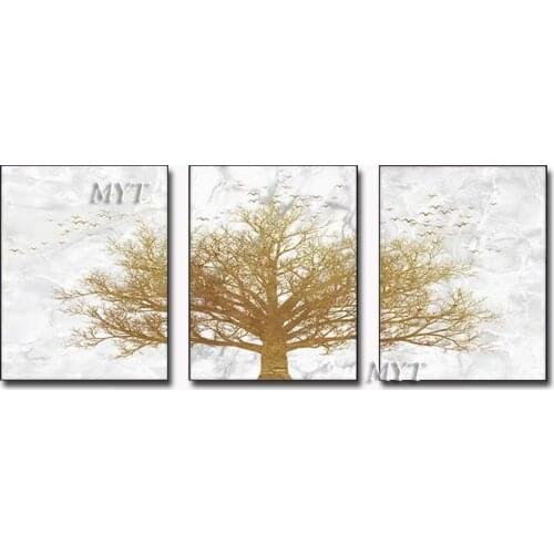 Golden Hand Painted Canvas Oil Paintings Modern Abstract Oil Painting On Canvas Wall Picture For Living Room Home Decor No Frame