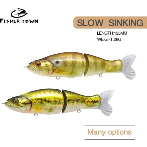 1Pcs Fishing Lures Minnow Bait Wobblers-Multi Section Hard Bait 135mm 28g Artificial Lure Crankbait Jig Perch Carp Fishing gear