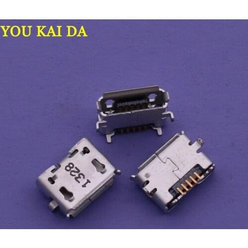 100pcs 5pin Micro USB Charging Port Plug Dock Connector Socket Repair Parts Replacement