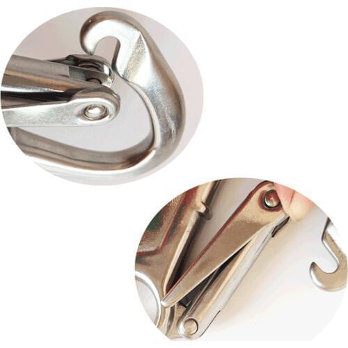 110mm Climbing Hooks Mini Snap Spring Clip Carabiner Outdoor Survival Tool