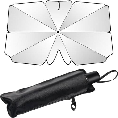 145x79cm Car Umbrella Type Sunshade Protector Umbrella For Auto Front Summer Foldable Windshield Sun Shade Anti-UV Sunshade