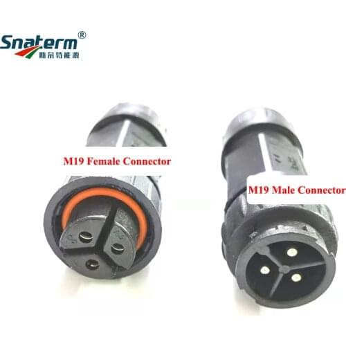 3pin-M25 connectors for SG Series 1000W/1200W/1400W Micro inverter Male or Female connector for cable connection