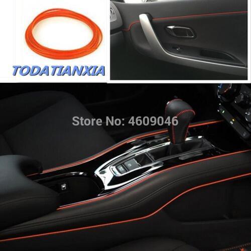 5M Car-Styling Interior Decorative Strip Stickers for renault clio golf 7 mazda cx-5 w211 toyota chr ford fiesta mk7 audi tt