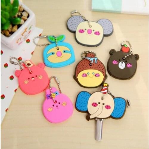 1Pcs Baby Souvenirs Key Cover Cap Pattern Key Protection Wedding Gifts for Guests Bridesmaid Gift Party Favors Present Supplies