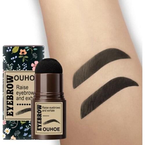 Sponge 1Set Beautiful Women Eyebrow Stamp Powder Set Easy to Use Eyebrow Styling Supplies Convenient for Beauty