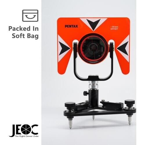 JEOC Prism & Accurate Tribrach Set, Surveying Reflector for Pentax Total Station System