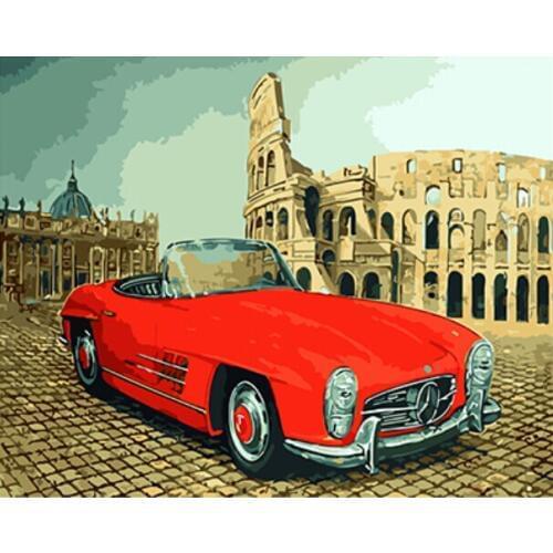 PAINTBOY Framed Pictures DIY Painting By Numbers Hand Painted Oil On Canvas of Landscape Home Decor For Living Room GX3733