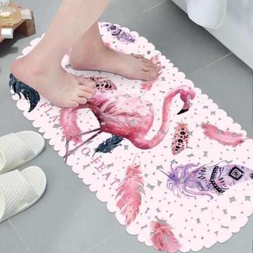 Printed bathroom mat bathtub anti-slip mat shower bath mat Nordic ins plastic suction cup bathroom anti-slip mat