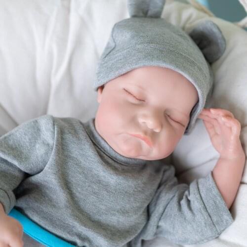 NPK Doll 19inch Bebe Reborn Popular Levi Newborn baby doll sleeping Lifelike Soft Real touch play house toys gift