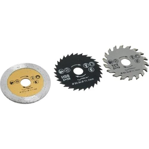 3pc high speed steel mini saw blade emery wood plastic copper aluminum soft metal cutting blade electric mill accessories