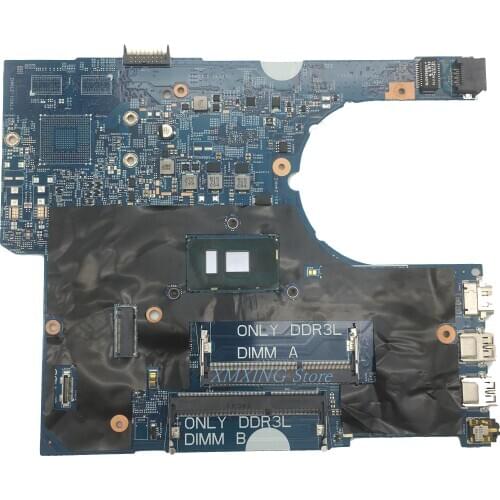 FULCOL For DELL latitude 3470 3570 Laptop Motherboard I3-6100U CPU CN-0P5M6K 0P5M6K P5M6K Tested 100% work