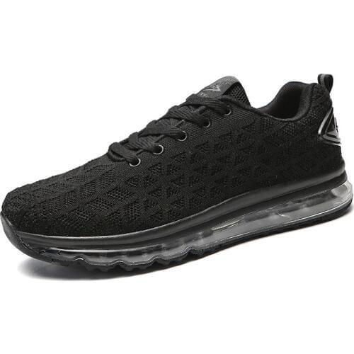 Mens Summer Tide Shoes 2019 New Breathable Full Palm Air Cushion Sports Male Students Mesh Running Shoes