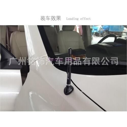 By DHL or Fedex 500pcs universal hot sale Carbon Fiber Car Aerial Screw Aluminum Car Short Antenna Radio Car Antenna