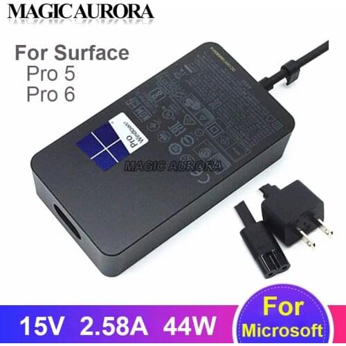 Genuine 1800 1796 15V 2.58A Laptop Adapter Charger for Microsoft NEW Surface Pro5 Pro6 Powe Supply 44W