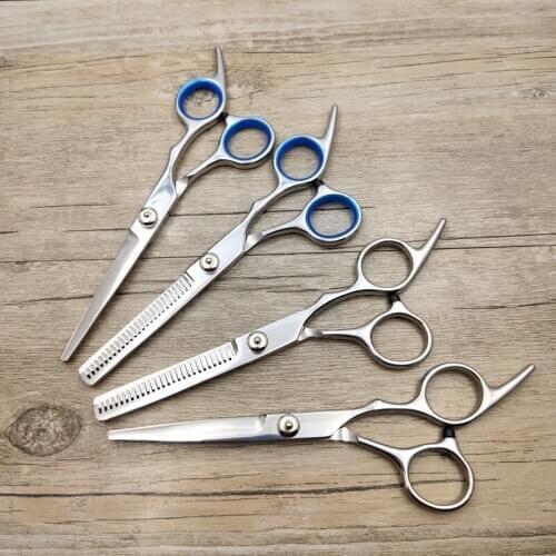 Dropship 6inch 4R13 Stainless Steel Blade Scissors All steel Dental Scissors Daily Hair Clipper Shearing Tooth Scissors