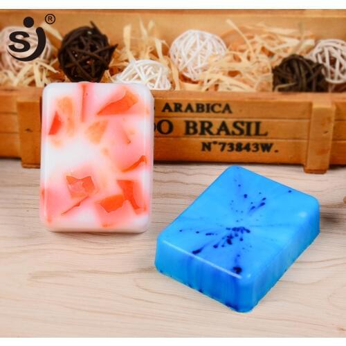 SJ 6 Cavity Christmas 3d Handmade Soap Mold Silicone Rectangular Silicon Mold For Soap Making