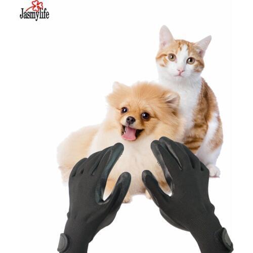 Silicone Dog Pet Brush Glove Deshedding Gentle Efficient Pet Grooming Glove Dog Bath Cat Cleaning Supplies Pet Glove Dog Combs