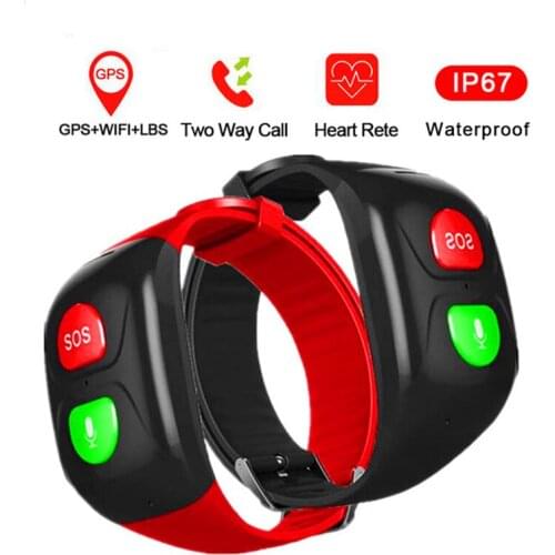 Old People anti-lost GPS SOS Call SmartWatch positioning tracker waterproof Bracelet heart rate blood pressure smart Wristband