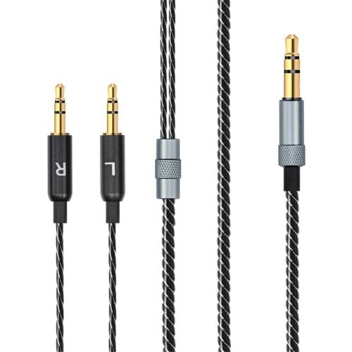 OFC Replacement Stereo Audio Cable Extension Cord for Sol Republic Master Tracks HD HD2 V8 V10 V12 MFI X3 Ultra XC Headphones