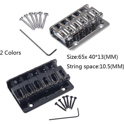 2 Color 65MM L-65MM Fixed HardTail Electric Children Guitar Bridge Tailpiece