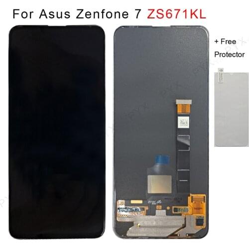 6.67 Original Amoled For Asus Zenfone 7 ZS670KS I002D Lcd Screen Display WIth Touch Glass Digitizer Zenfone 7 pro ZS671KS _I002D